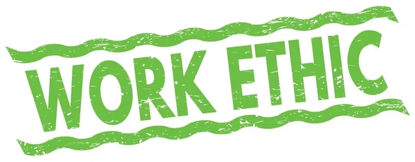 Текст Work Ethic Написаний Знаку Марки Зелених Ліній — стокове фото