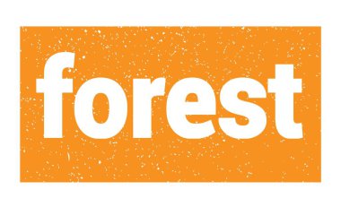 Orman metni turuncu kirli damga işareti üzerine yazılmış..