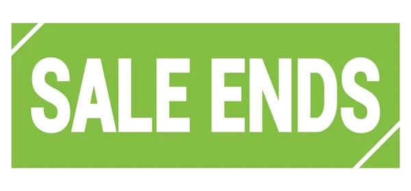 Verkauf Ends Text Auf Grünem Grungy Stempelschild Geschrieben — Stockfoto