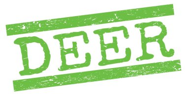 Yeşil grungy satır işareti üzerine yazılmış DEER metni.