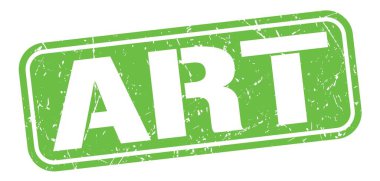 Yeşil grungy mühür işareti üzerine yazılmış sanat metni.