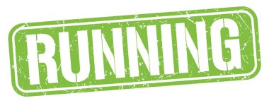 Yeşil grungy işareti üzerine yazılan çalıştırma metni.