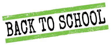 Yeşil-siyah grungy satır işareti üzerine yazılmış OKULU metne geri dön.