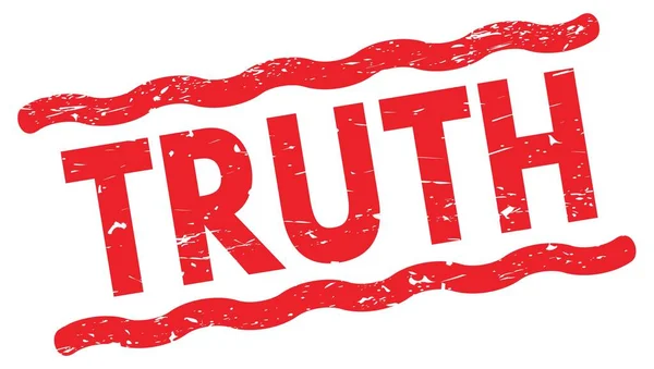 Truth Text Written Red Lines Stamp Sign — Stock Photo, Image