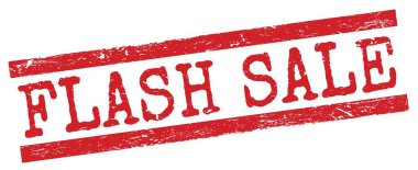 Kırmızı grungy satır işareti üzerine yazılmış FLASH satışı metni.