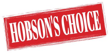 HOBSON 'un kırmızı dikdörtgen damgalı metni.