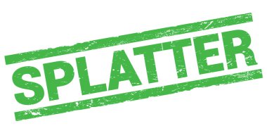 Yeşil dikdörtgen damga işareti üzerine yazılmış SLATTER metni.