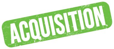 Yeşil grungy işareti üzerine yazılmış ACQUISION metin.