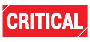 Kırmızı grungy işareti üzerine yazılmış CRITICAL metin.