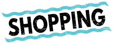 Alışveriş metni mavi-siyah satır işareti üzerine yazılmış.