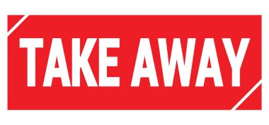 Kırmızı grungy mühür işareti üzerine yazılmış Away metnini al.