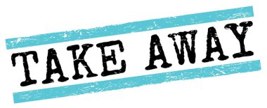 Mavi-siyah grungy satır işareti üzerine yazılmış Away metni al.