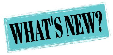 Ne var ne yok? Mavi-siyah dikdörtgen pul işareti üzerine yazılmış metin.