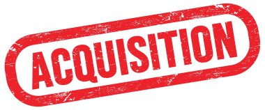ACQUISITION, kırmızı dikdörtgen işareti üzerinde metin.