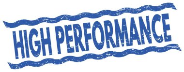 Mavi satır işareti üzerine yazılmış Yüksek Performans metni.