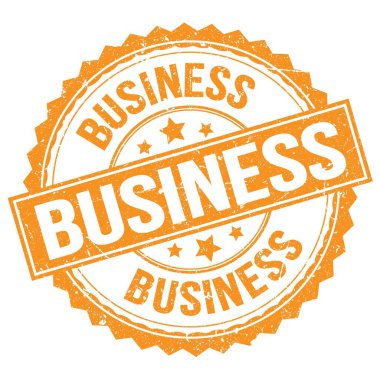 Turuncu yuvarlak pul işareti üzerine yazılmış iş metni