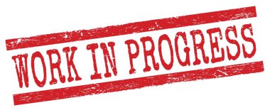 Kırmızı grungy satır işareti üzerine yazılmış PROGRESS metni.