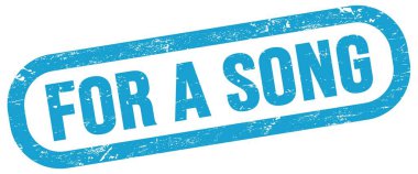 A Song için, mavi dikdörtgen mühür işareti üzerine metin.