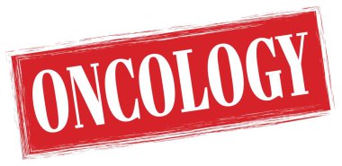 Kırmızı dikdörtgen damga işareti üzerine yazılmış ONCOLOGY metni.