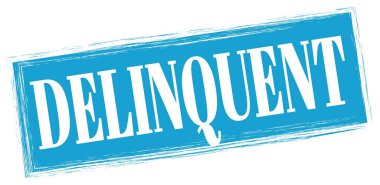 Mavi dikdörtgen damga işareti üzerine yazılmış DELGENT metni.