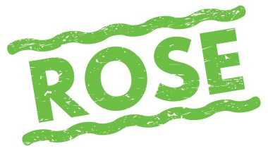 Yeşil satır işareti üzerine yazılmış ROSE metni.