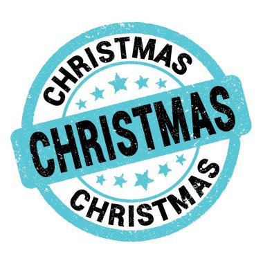 Mavi-siyah grungy işareti üzerine yazılmış yılbaşı metni.