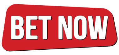 Kırmızı trapez damgasıyla yazılmış BET Now metni.