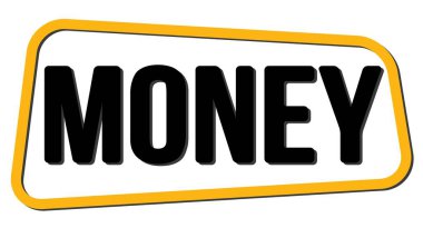 Sarı-siyah trapez damgası üzerine yazılmış para metni.