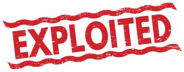 Kırmızı çizgiler damgası üzerine yazılmış ExPLOITED metin.