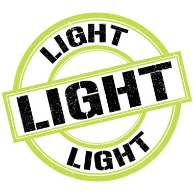 Yeşil-siyah pul işareti üzerine yazılmış ışık metni