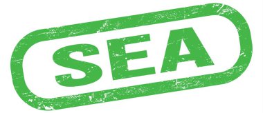 SEA, yeşil dikdörtgen mühür işareti üzerine yazılmış metin.