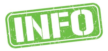 bilgi metni yeşil grungy pul işareti üzerine yazılmış.