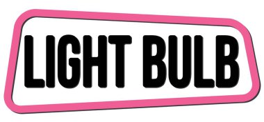 Pembe-siyah trapez damgası işareti üzerine yazılmış hafif BULB metni.