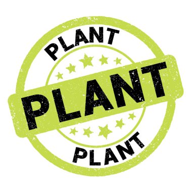 yeşil-siyah grungy işareti üzerine yazılmış bitki metni.