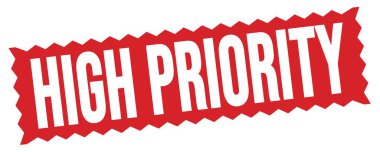 Kırmızı zig-zag mühür işareti üzerine yazılmış Yüksek Özellik metni.