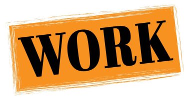 Turuncu-siyah dikdörtgen mühür işareti üzerine yazılmış çalışma metni.