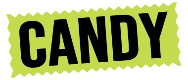 Yeşil-siyah zig-zag işareti üzerine yazılmış Şekerli metin.