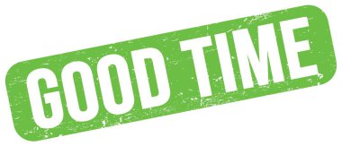 İYİ TIME metni yeşil grungy mühür işareti üzerine yazılmış.