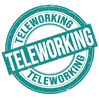 Mavi yuvarlak grungy işareti üzerine yazılan TELEÇİK metin