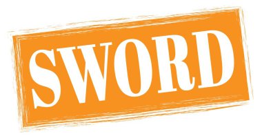 Turuncu dikdörtgen mühür işareti üzerine yazılmış KILIÇ metni.