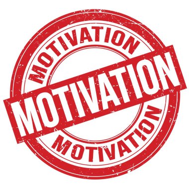 MOTIVATION text written on red round grungy stamp sign