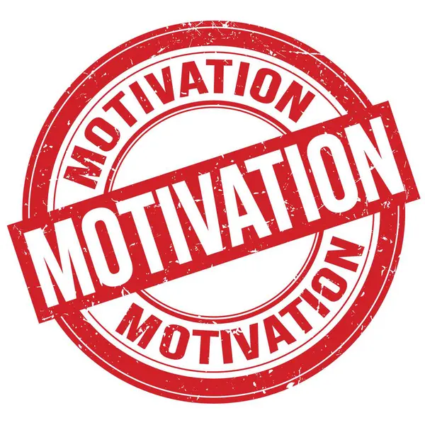 MOTIVATION text written on red round grungy stamp sign