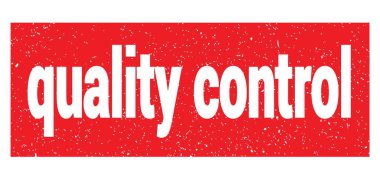 Kırmızı grungy mühür işareti üzerine yazılmış Kalifiye Kontrol metni.