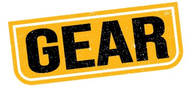 dişli metin sarı-siyah grungy işareti üzerine yazılmış.