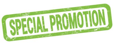 Yeşil dikdörtgen mühür işareti üzerine yazılmış Özel Tanıtım metni.