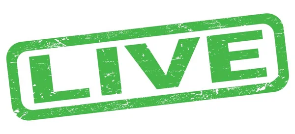 Live Text Written Green Rectangle Stamp Sign Royalty Free Stock Photos