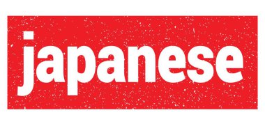 japanese text written on red grungy stamp sign.