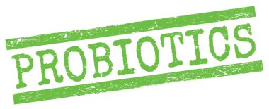 PROBIOTICS text written on green grungy lines stamp sign.