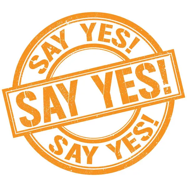 Evet de! Turuncu pul işareti üzerine yazılmış metin.