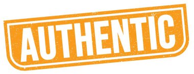 Turuncu grungy işareti üzerine yazılmış ATHENTİK metin.